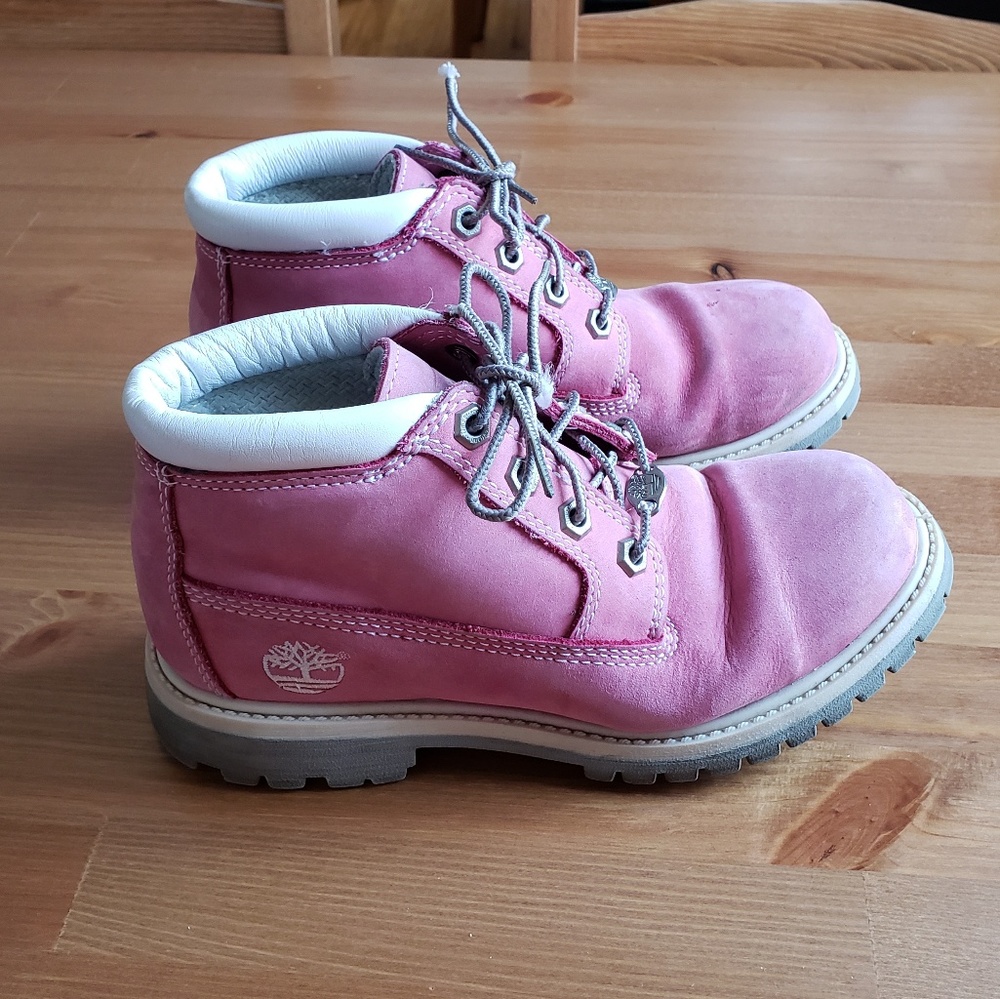 Pink Timberland Boots Size 5.5